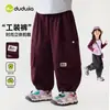 [Compre 2, ganhe 3 yuans de desconto] Jaqueta de Outono Infantil Dudu, Jaqueta com Capuz para Crianças, Roupa de Outono Estilosa para Meninas