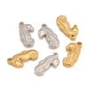 Nuevo colgante tridimensional de caballito de mar de acero inoxidable transfronterizo chapado en oro al vacío de 18 quilates hecho a mano accesorios de joyería DIY