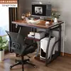 Escritorio de computadora, escritorio de gaming pequeño, mesa de escritorio para uso doméstico, mesa de comedor para dormitorio, adecuado para colocar una computadora, escritorio de estudio para estudiantes y escritorio de oficina