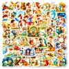 56 Novos Adesivos de Mundo de Conto de Fadas Transfronteiriço, Adesivos Fofos de Desenho Animado para Material DIY para Rabiscos Diários das Crianças