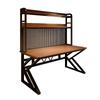 Mesa para Computadora de Escritorio Habitación Hogar Escritorio Mesa Integrada con Estantería Escritorio de Oficina Tablero Perforado Juego de Mesa y Silla para E-Sports