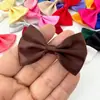 4x 6cm [ponto] poliéster com laço acessórios semiacabados cintura laço liso cor sólida