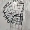 Cesta de malla de hierro, caja de almacenamiento, cesta extraíble para armario, cesta de almacenamiento de frutas y verduras, cesta para armario, caja de almacenamiento de ropa, expandible