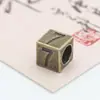 Material hecho a mano DIY Taobao AliExpress accesorios de cuentas al por mayor cuentas de agujero grande bronce retro digital ZAKKA