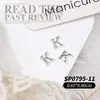 Joyería de Arte para Uñas de 26 Letras Aleación de Oro y Plata Diamante 3D para Arte de Uñas Accesorios de Decoración para Uñas DIY
