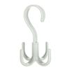 Gancho T Rotativo de Quatro Garras para Bolsa 360 Suporte para Chinelos Gravata Cachecol Cachecol Cabide de Plástico Cabide para Roupas