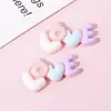 Accesorios de Resina Multicolores Brillantes de Dibujos Animados con Letras de Amor para DIY en Pinzas para el Cabello, Fundas de Teléfono, Botellas de Agua y Adornos para el Cabello al por Mayor