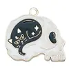 Transfronterizo 125 Goteo de aceite Fantasma de Halloween Calavera Murciélago Muerte Colgante DIY Pulsera Llavero Colgante de Joyería