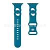 Correa para Apple Watch Correa de Color Sólido para Apple Watch Doble Círculo Hebilla de Ocho Hebilla Mariposa Correa de Silicona