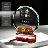 Trofeos de cristal personalizados, nuevas medallas metálicas de alta gama y premios de resina para eventos de empresa, con grabado creativo para empleados destacados