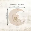 Atacado em Estoque Várias Formas de Lascas de Madeira DIY Gato Urso Foguete Decoração de Feriado Decoração de Festa em Casa 10 Peças