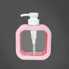 Botella Vacía Grande de Viaje con Dispensador de Loción y Gel de Ducha tipo Pulsador, Botella Recargable para Detergente de Baño/Lavandería y Gel Antibacterial para Manos