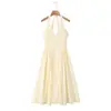 Ins Europeu e Americano 2026 Nova Moda Elegante Roupas Femininas Atacado Elegante Decote V Alça Única Sexy Vestido de Noite