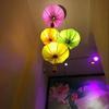 Lámparas Clásicas de Loto Hojas de Loto Linterna China Nueva Restaurante de Hot Pot Boda Tela OVNI Boda Camino Candelabro