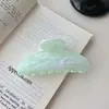 Novo Clipe com Padrão de Nuvem Marmorizada em Cor de Gelatina Elegante Clipe Tubarão Estilo Festivo Clipe para Rabo de Cavalo Acessórios de Cabelo da Moda Atacado
