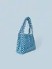 Bolso de Mujer de Invierno Personalizado Nuevo Retro Literario de Gama Alta Bolso con Cuentas en las Esquinas Tejido a Mano Bolso de Mano con Diseño de Nicho