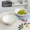 Plato de Fruta Espeso Estilo Chino para Cocina y Sala de Estar del Hogar, Plato para Snacks, Plato para Dulces, Plato de Fruta de Moda con un Toque de Lujo