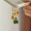 Atmósfera de Otoño e Invierno Navidad Árbol de Navidad de Cuentas Colorido Colgante Lujo Accesible Elegante Cadena para Teléfono Móvil Colgante Versátil de Moda