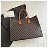 Estampa Retrô 2025 Nova Moda Simples Bolsa de Mão de Grande Capacidade Tendência Bolsa Tote Feminina para o Dia a Dia Tendência