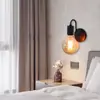 Transfronterizo Amazon Espejo de Baño Americano Faro Personalizado Mesita de Noche Cabezal Único Retro Codo Tornillo E27 Hierro Forjado Pared