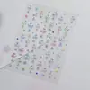 Tomoni&MoShi Adesivos de Unha Jelly Estilo Doce Sonhador Francês Adesivos de Unha DIY Borboleta Material Completo de Adesivo