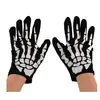 Luvas de Caveira para Halloween Adereços de Performance para Baile Bar Ossos de Fantasma Seção Óssea da Articulação da Pata Luvas Estampadas