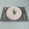 Suprimentos para hotéis PVC Placemat descartável Plate Mat Coaster Simples cor sólida PVC à prova d'água antiderrapante Western Placemat Teslin