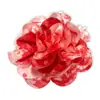 Flores de Tecido Cetim Tie-Dye Feitas à Mão 20cm DIY Corsage Exagerado Flor de Cabeça Broche de Lapela para Roupas Acessórios de Flor