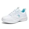 Sapatos Femininos de Marca, Tênis Esportivos, Novos Sapatos de Corrida Leves de Couro Ultra-Fibra para Primavera e Outono Femininos, Sapatos Casuais de Viagem Impermeáveis Pretos