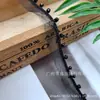 Malla de Cristal con Hilo Dorado y Plateado de un Solo Lado con Perlas Cosidas a Mano, Cinta para Decoración de Ropa, Accesorios de Encaje para Manualidades al por Mayor