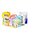 Bolsas con Boquilla Impresas Personalizadas de 20 Micrones para Empaque para Llevar, Bolsas Dispensadoras para Sopa y Medicina Herbal, Bolsas Auto-Soportantes de Papel de Aluminio Puro para Agua y Bebidas