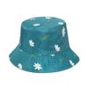 Sombrero de Cubo para Primavera y Verano 2025 Sombrero de Playa Estilo Tropical Estampado de Hoja de Plátano Flor de Palmera Sombrero de Pescador Sombrero para el Sol para Mujer