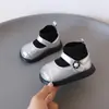 Botas de Couro Outono e Inverno para Meninas, Botas, Botas Curtas de Lantejoulas para Meninas, Sapatos de Couro Antiderrapantes de Princesa, Sapatos para Bebês e Crianças Pequenas, Sapatos Infantis da Moda