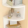 Estantes de pared para dormitorio, paneles de almacenamiento de esquina, estanterías de pared, gabinetes de almacenamiento triangulares para esquinas del hogar