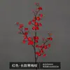 Flor de ciruelo única flor de ciruelo de cera rojo falso flor de ciruelo artificial flor de seda flor artificial flor de cerezo ramas secas decoración de árbol grande flor de ciruelo