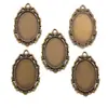 Acessórios para Joias DIY 30*20mm Diâmetro Interno Pedra do Tempo Oval Base de Liga Pingente Decorativo C69