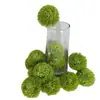 Flor Artificial Verde Clavel Cabeza de Flor Pompon Verde Adorno de Planta Verde Arreglo Floral Creativo para Mesa de Sala de Estar Decoración Bola de Espinas