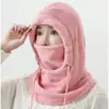 Gorro a Prueba de Viento para Ciclismo de Invierno, Gorro de Esquí Antihielo, Máscara Facial Cálida, Gorro, Cuello Protector, Máscara Facial a Prueba de Frío Tres en Uno