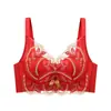 20203 ano de nascimento grande terno vermelho sutiã casamento noiva lingerie feminina peito pequeno push up sutiã ajustável