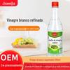 Vinagre Branco Jiwei Jia 500ml para Imersão dos Pés, Limpeza, Lavagem de Legumes e Frutas, Molho de Salada, Preço de Atacado, Excelente Fermentação Engarrafada