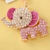Chaveiro Personalizado de Fábrica Elefante com Strass Acessórios de Carro de Metal Pingente Coreano Placa Criativa Chaveiro Presente Presente