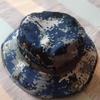 Gorro Bennie Camuflaje Exterior Borde Redondo Parasol Sombrero de Pescador Montañismo Sombrero de Pesca Plegable Sombrero para Recolectar Té Sombrero Protector Solar para Fan Militar