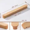 Atacado do Fabricante Noz Preta Norte-Americana Madeira Maciça Interna Madeira de Faia Puxador de Guarda-Roupa Puxador de Porta Minimalista Japonês
