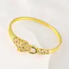 Moda europeia e americana personalidade tendência moda retrô hip-hop joias estilo INS frio micro-incrustado zircônia pulseira de leopardo mulheres atacado