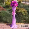 Columna de flores para pasillo de boda nuevo estilo arco de flores decoración de boda accesorios de decoración de pasillo columna de flores guía apertura de ceremonia de flores columna de flores de bienvenida