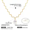 Joyería Transfronteriza Europea y Americana Cadena de Acero Inoxidable Chapada en Oro de 18K con Strass Ola Joyería de Lujo Ligero Nicho Accesorios de Cadena en Capas En Stock Venta al por Mayor