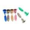 Tornillo deseo empaque multicolor uñas ropa accesorios Joyería aretes aretes al por mayor