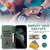 Funda de Cuero para Teléfono Móvil Iphone18Promax de Nueva Aplicación Samsung S25 Estilo Cartera Portatarjetas Multifunción Funda Protectora 7P