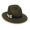 Chapéu Xizang Europeu e Americano Transfronteiriço Outono e Inverno Novo Chapéu de Cowboy Xizang Feminino Chapéu para Homens e Mulheres Acessórios de Chapéu com Cabeça de Touro para Exterior