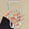 Adequado para Capa de Celular Apple 17 Pro Max, Nova Capa de Silicone Transparente da Moda para Mulheres, Compatível com iPhone 16, iPhone 15 e iPhone 14, com Designs como Bolo e West Highland
